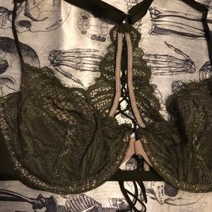 Unlined racer back lace bra
